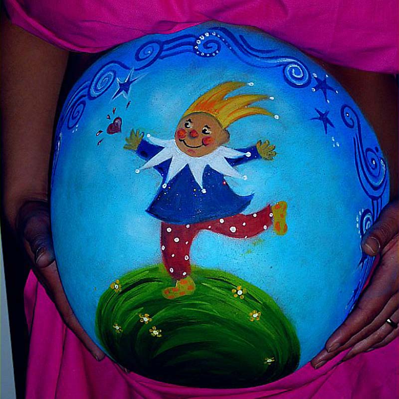 14 Belly Painting Der kleine Prinz