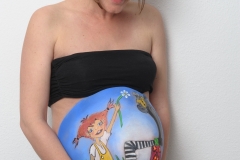 08 Belly Painting Pippi Langstrumpf