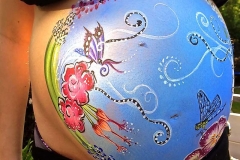 Belly Painting Schmetterling